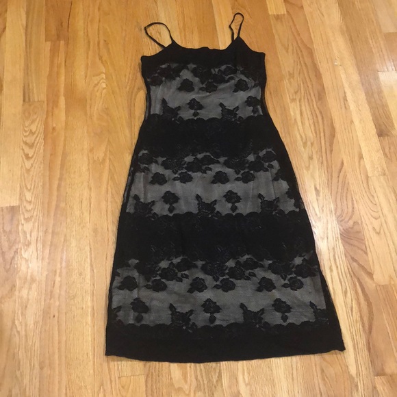 bebe Dresses & Skirts - Nude Lace Dress